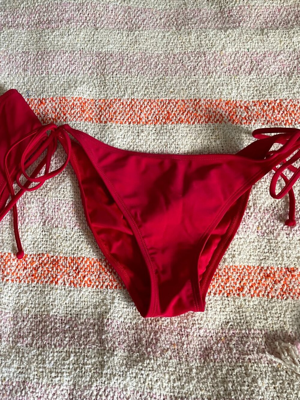 2 Red Bikini Bottoms